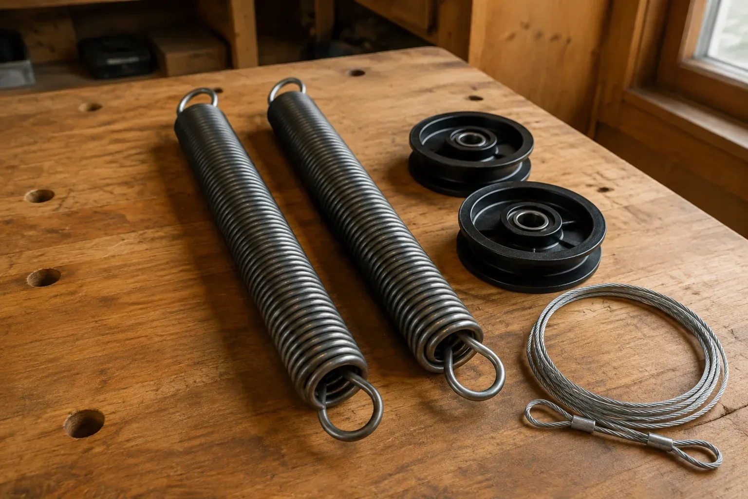 Illustrative garage doors scene — Extension Spring Replacement, Kitchener