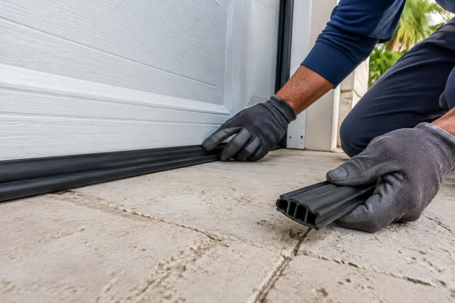 Illustrative garage doors scene — Garage Door Bottom Seal Replacement, Heritage Park